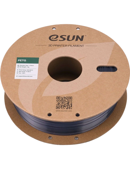 Filament pentru imprimantă 3D ESUN PETG, Gri, 1.75 mm, 1kg