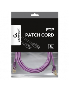Patch cord Cablexpert PP6-5M/V, Cat6 FTP , 5m, Violet 2