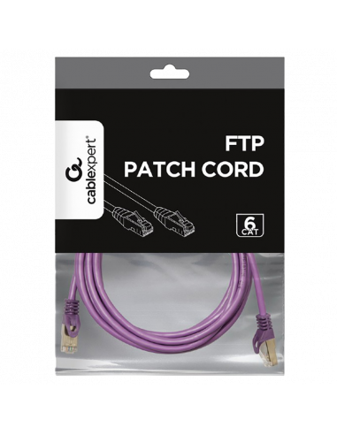 Патч-корд Cablexpert PP6-5M/V, Cat6 FTP , 5м, Фиолетовый