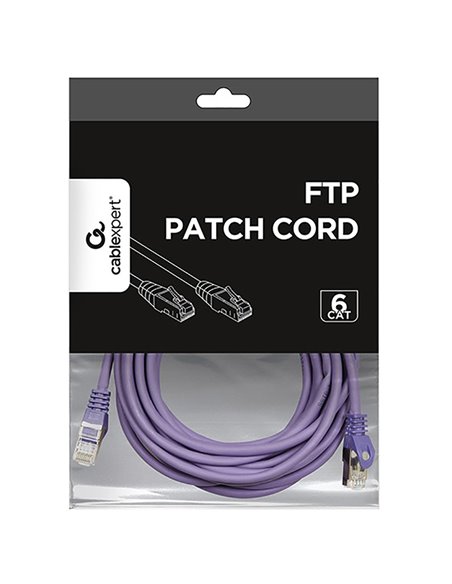 Патч-корд Cablexpert PP6-5M/V, Cat6 FTP , 5м, Фиолетовый Патч-корд Cablexpert PP6-5M/V, Cat6 FTP , 5м, Фиолетовый