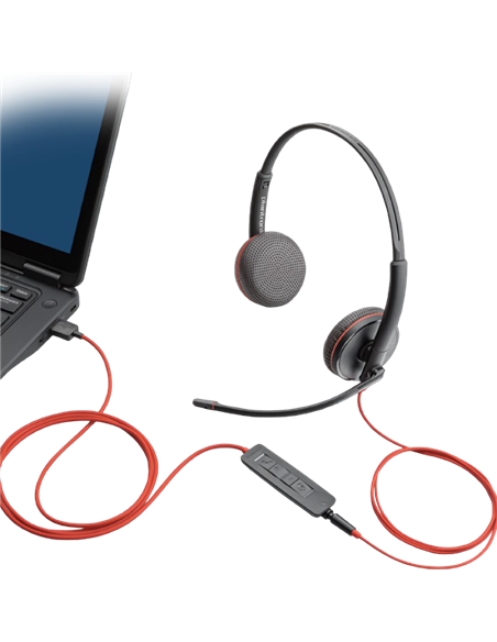 Наушники Plantronics Blackwire C3220, Чёрный Наушники Plantronics Blackwire C3220, Чёрный
