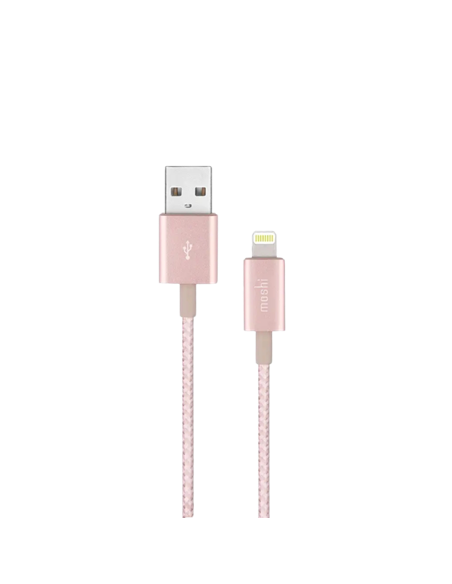 Cablu încărcare și sincronizare Moshi iPhone Lighting USB Cable, USB Type-A/Lightning, 1,2m, Roz