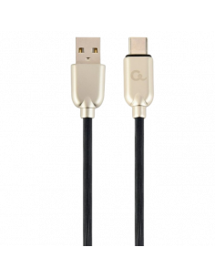 Cablu încărcare și sincronizare Cablexpert CC-USB2R-AMCM-2M, USB Type-A/USB Type-C, 2m, Negru