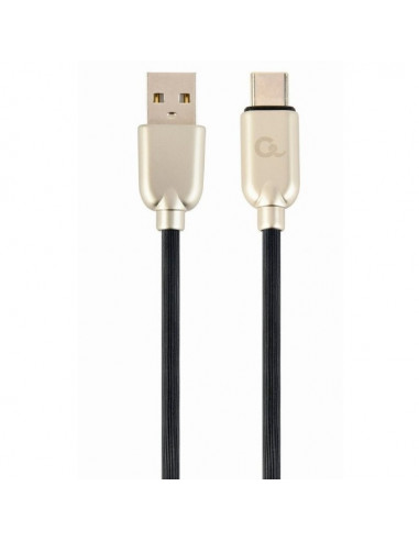 Кабель для зарядки и синхронизации Cablexpert CC-USB2R-AMCM-2M, USB Type-A/USB Type-C, 2м, Чёрный