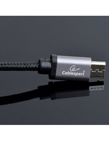 Кабель для зарядки и синхронизации Cablexpert CCB-mUSB2B-AMCM-6, USB Type-A/USB Type-C, 1,8м, Чёрный