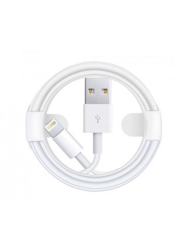 Cablu încărcare și sincronizare Apple Lightning to USB Cable, USB Type-A/Lightning, 1m, Alb