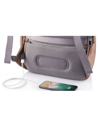 Rucsac pentru Laptop Bobby Soft, 15.6", Textil, Cafeniu