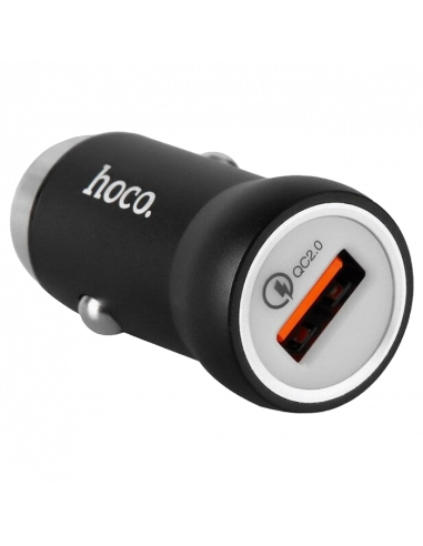 Incărcător auto Hoco Z4 Single USB charging adapter, QC2.0, 12W, Negru