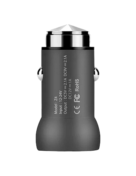 Incărcător auto Hoco Z4 Single USB charging adapter, QC2.0, 12W, Negru