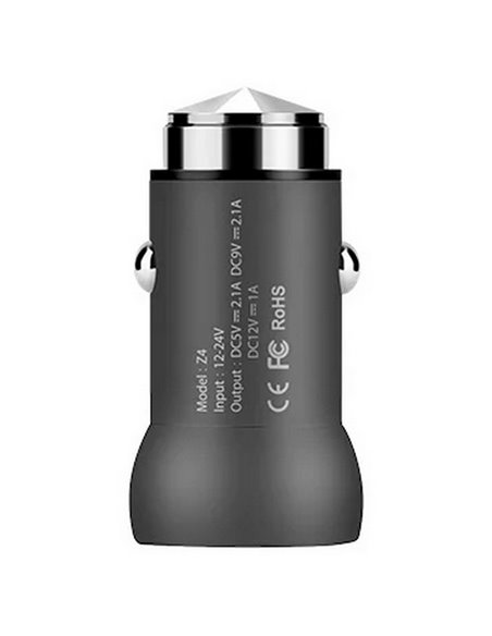 Incărcător auto Hoco Z4 Single USB charging adapter, QC2.0, 12W, Negru