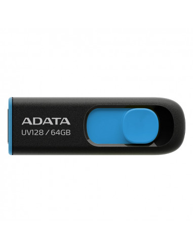 Memorie USB ADATA UV128, 64GB, Negru/Albastru