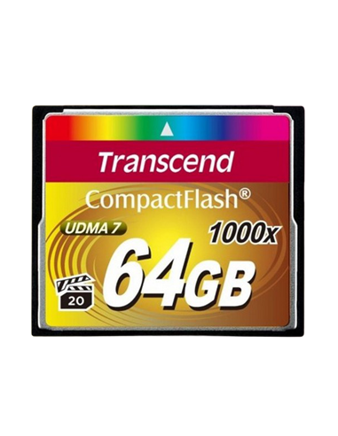 Карта памяти Transcend CompactFlash 1000, 64Гб (TS64GCF1000)