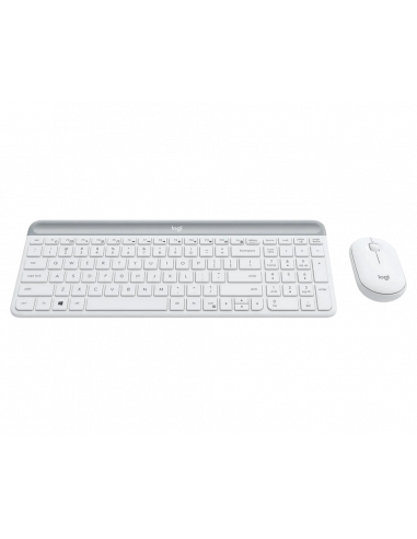 Set Tastatură + Mouse Logitech MK470, Fără fir, Alb