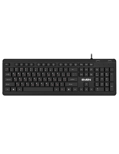 Tastatură SVEN KB-E5700H, Cu fir, Negru