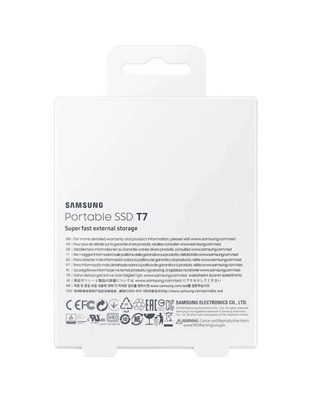SSD portabil extern Samsung T7, 500 GB, Grey (MU-PC500T/WW)