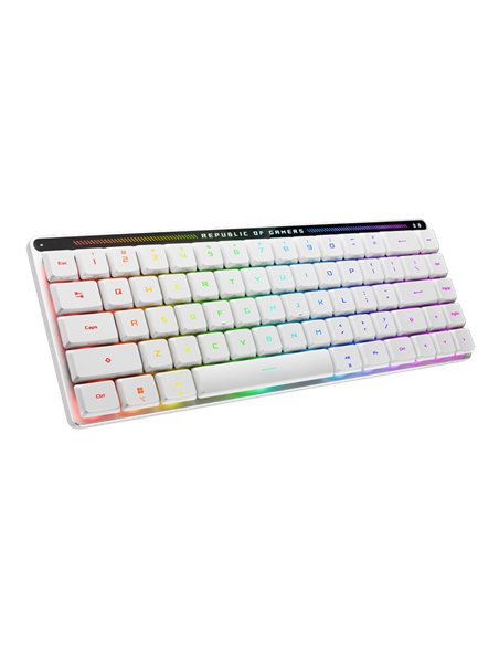 Tastatură ASUS ROG Falchion, Fără fir, Alb