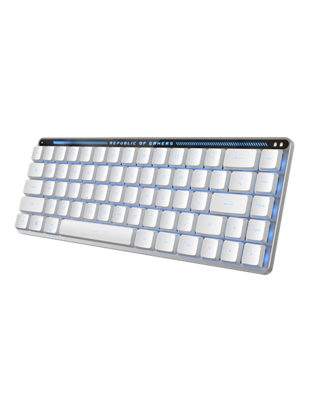 Tastatură ASUS ROG Falchion, Fără fir, Alb