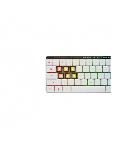 Tastatură ASUS ROG Falchion, Fără fir, Alb