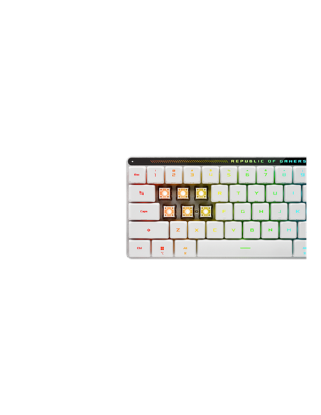 Tastatură ASUS ROG Falchion, Fără fir, Alb