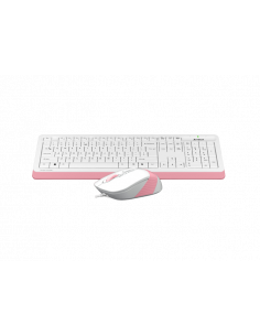 Клавиатура и мышь A4Tech F1010, Проводное, Белый/Розовый