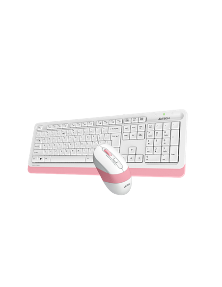 Клавиатура и мышь A4Tech F1010, Проводное, Белый/Розовый