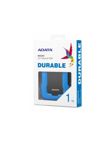 Внешний портативный жесткий диск ADATA HD330, 1 ТБ, Синий (AHD330-1TU31-CBL)