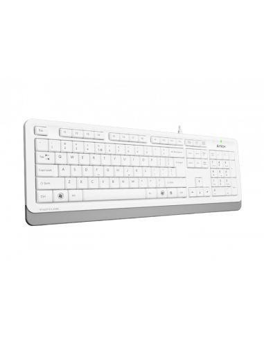 Tastatură A4Tech FK10, Cu fir, Alb /Gri