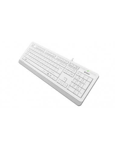Tastatură A4Tech FK10, Cu fir, Alb /Gri