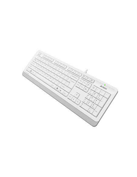 Tastatură A4Tech FK10, Cu fir, Alb /Gri