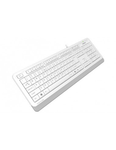 Tastatură A4Tech FK10, Cu fir, Alb /Gri