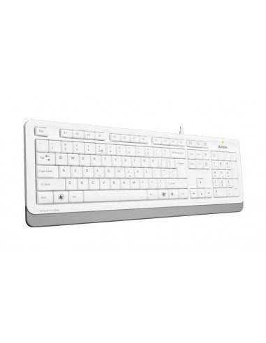 Tastatură A4Tech FK10, Cu fir, Alb /Gri