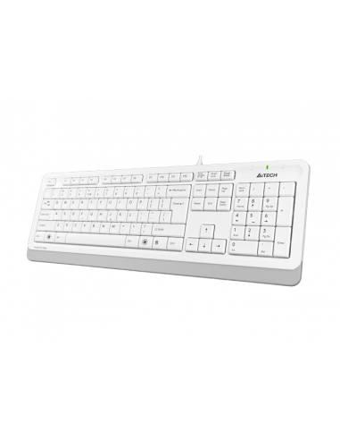Tastatură A4Tech FK10, Cu fir, Alb /Gri