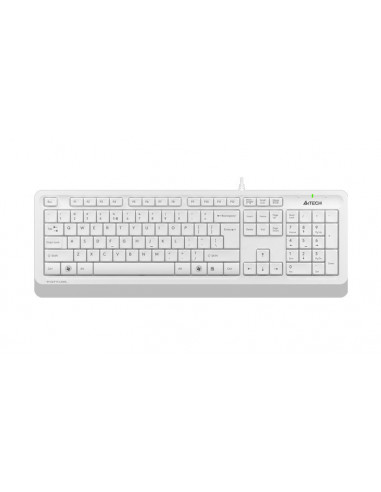 Tastatură A4Tech FK10, Cu fir, Alb /Gri