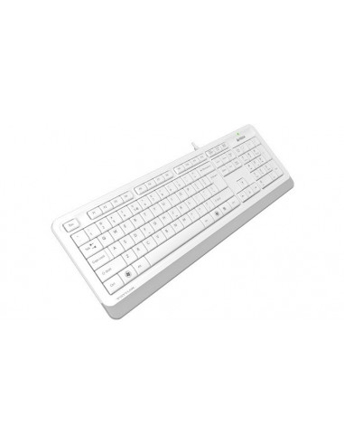 Tastatură A4Tech FK10, Cu fir, Alb /Gri