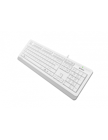 Tastatură A4Tech FK10, Cu fir, Alb /Gri