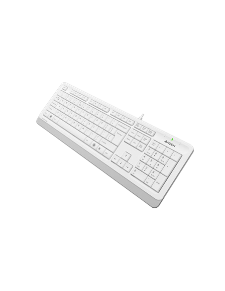 Tastatură A4Tech FK10, Cu fir, Alb /Gri