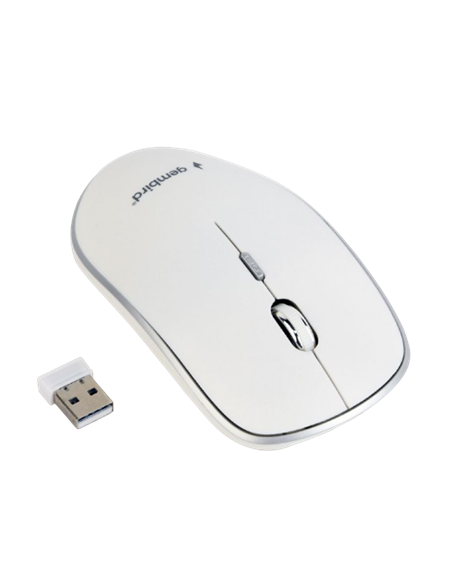 Mouse Wireless Gembird MUSW-4B-01-W, Alb