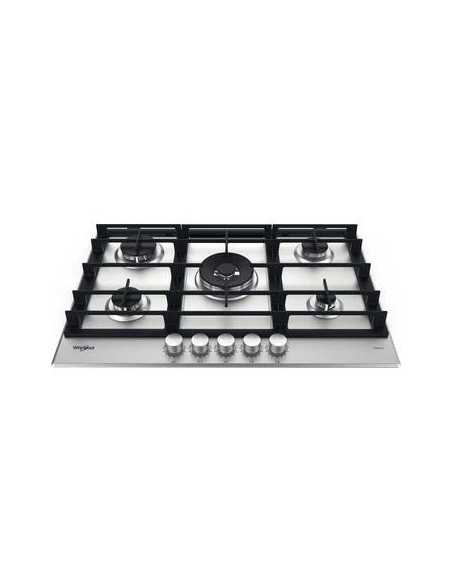 Plită pe gaz Whirlpool GMWL 728/IXL, Oțel inoxidabil
