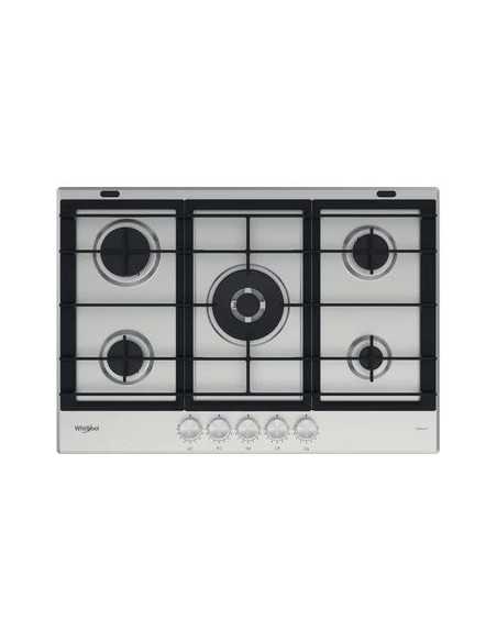 Plită pe gaz Whirlpool GMWL 728/IXL, Oțel inoxidabil