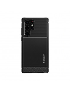 Чехол Spigen Samsung S22 Ultra, Rugged Armor, Матовый черный 2