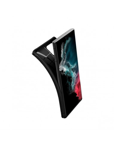 Husă Spigen Samsung S22 Ultra, Rugged Armor, Negru mat