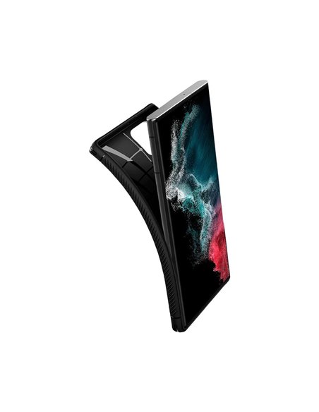 Husă Spigen Samsung S22 Ultra, Rugged Armor, Negru mat