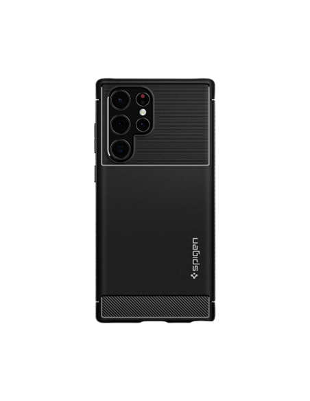 Husă Spigen Samsung S22 Ultra, Rugged Armor, Negru mat