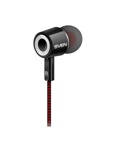 Căști SVEN E-108, Negru/Rosu