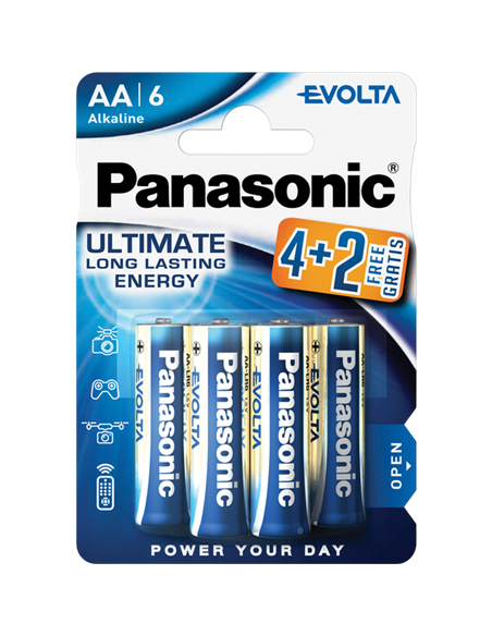 Baterii Panasonic Evolta LR6EGE, AA, 6buc.