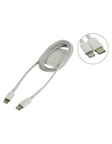 Кабель для зарядки и синхронизации Xiaomi Type-C to Lightning, USB Type-C/Lightning, 1м, Белый