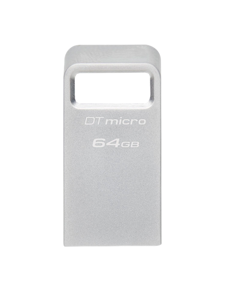 USB Flash накопитель Kingston DataTraveler Micro, 64Гб, Серебристый