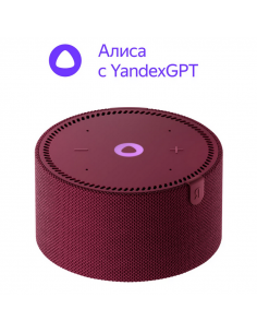 Умная колонка Yandex Station Mini YNDX-00021R, YandexGPT, Красный
