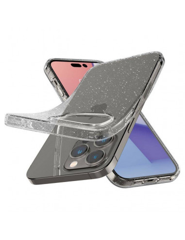 Husă Spigen iPhone 14 Pro Max Liquid Crystal Glitter, Transparent