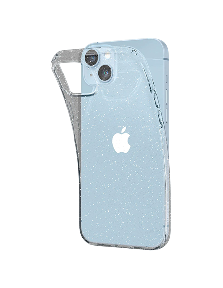 Husă Spigen iPhone 14 Liquid Crystal Glitter, Transparent